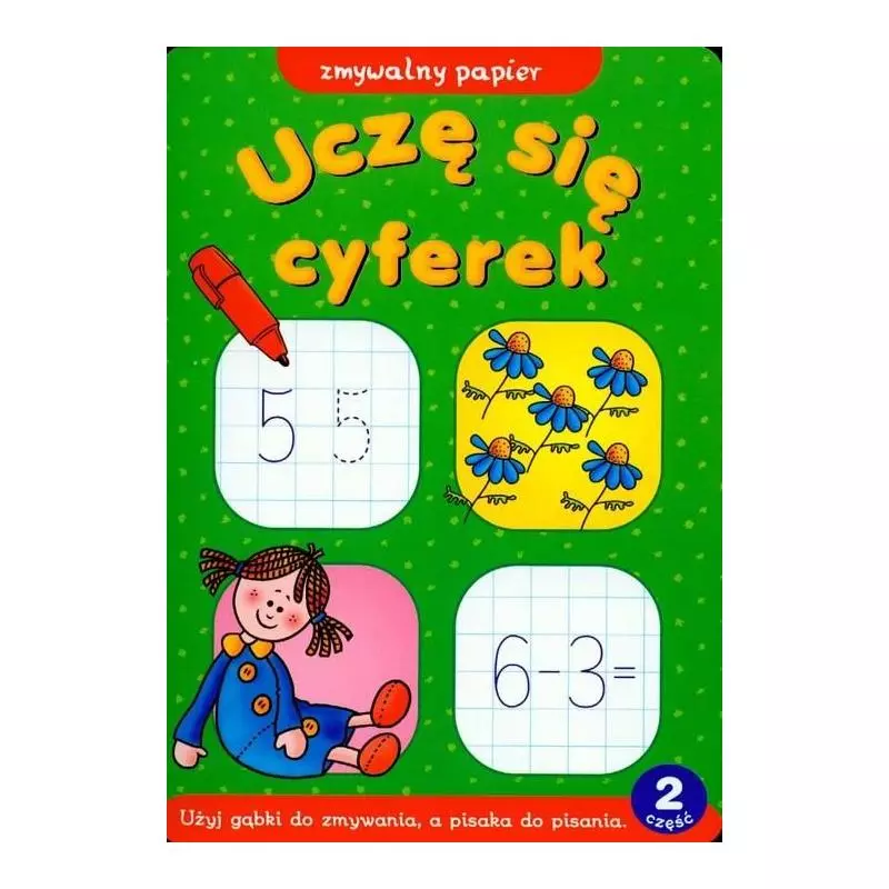 UCZĘ SIĘ CYFEREK.ZMYWALNY PAPIER 