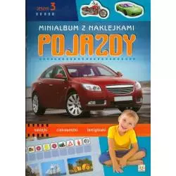 MINIALBUM Z NAKLEJKAMI. POJAZDY 3.