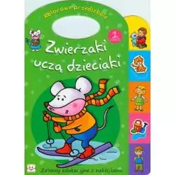 ZWIERZAKI UCZĄ DZIECIAKI 1 ZABAWY EDUKACYJNE Z NAKLEJKAMI Anna Podgórska - Aksjomat