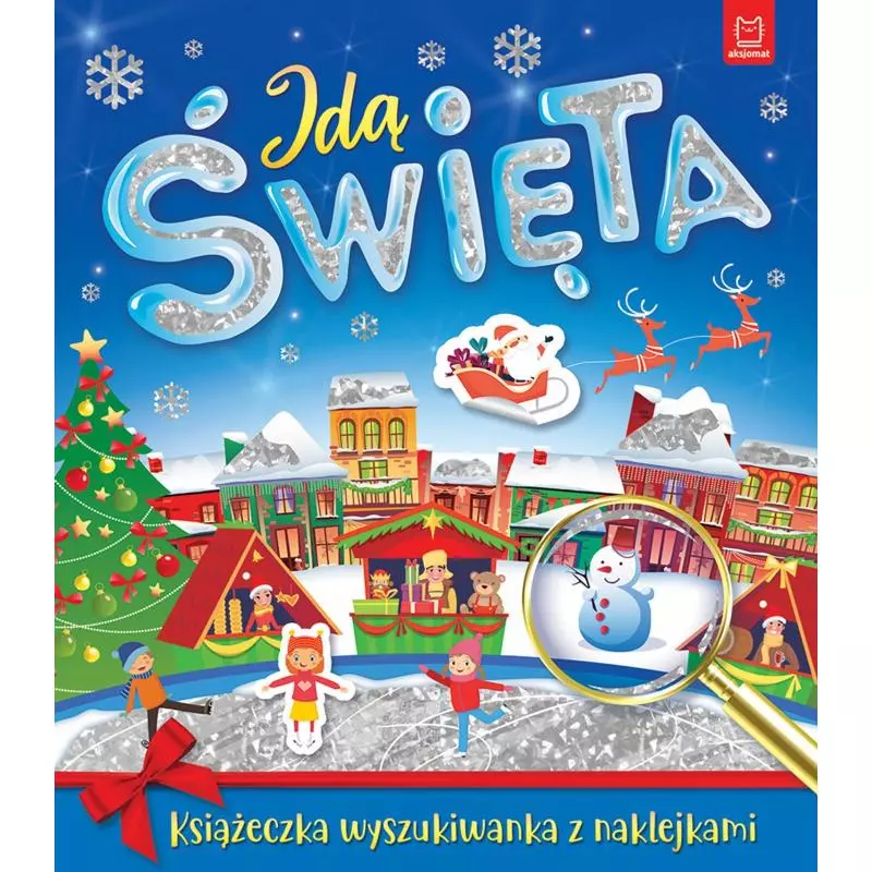 IDĄ ŚWIĘTA KSIĄŻECZKA WYSZUKIWANKA Z NAKLEJKAMI 3+ - Aksjomat