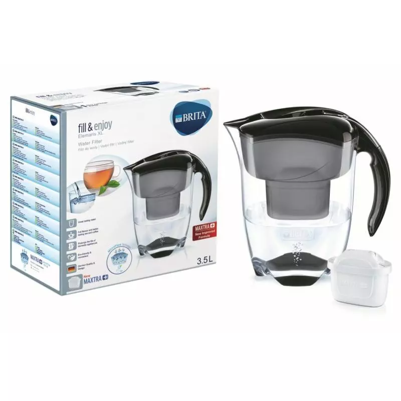 DZBANEK FILTRUJĄCY BRITA ELEMARIS XL CZARNY 3.5 L - Brita