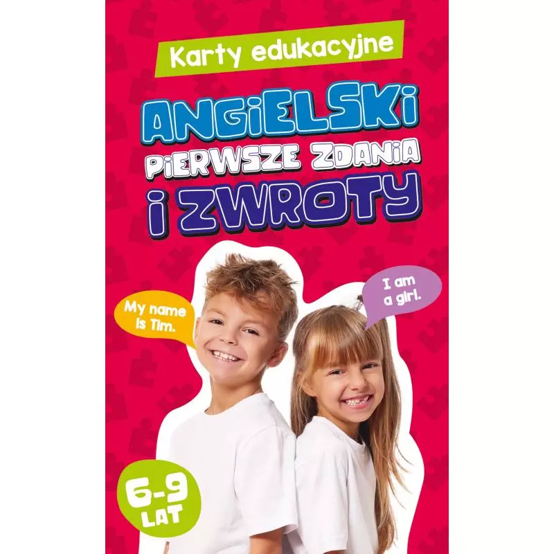 ANGIELSKI PIERWSZE ZDANIA I ZWROTY KARTY EDUKACYJNE 6-9 LAT - Edgard