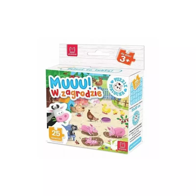 MUUU! W ZAGRODZIE PUZZLE MALUCHA 25 ELEMENTÓW MUUU! W ZAGRODZIE PUZZLE MALUCHA 25 ELEMENTÓW