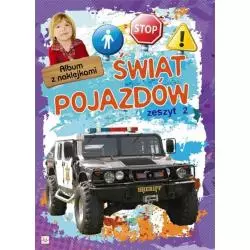 ALBUM Z NAKLEJKAMI - ŚWIAT POJAZDÓW 2. 