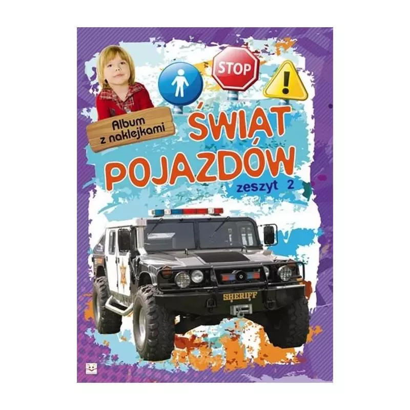 ALBUM Z NAKLEJKAMI - ŚWIAT POJAZDÓW 2. 