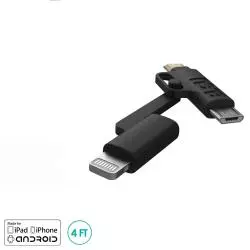 KABEL USB-MICROUSB/LIGHTNING 2 W 1 1.2M
