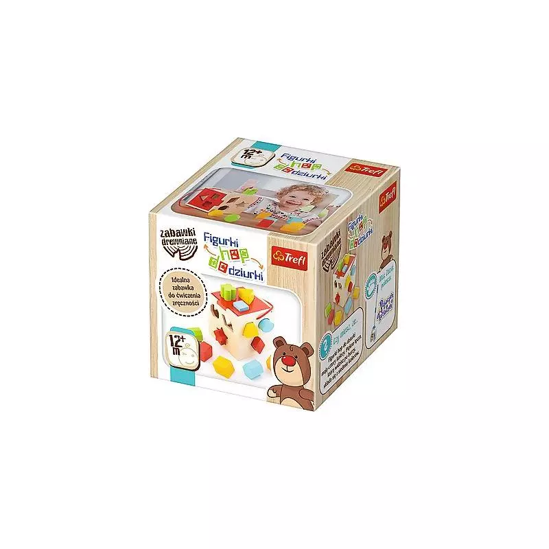 FIGURKI HOP DO DZIURKI SORTER DREWNIANY12M+ - Trefl