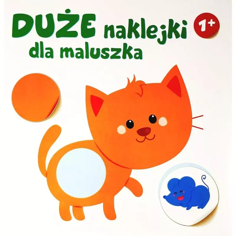 KOTEK. DUŻE NAKLEJKI DLA MALUSZKA 1+ - Yoyo Books