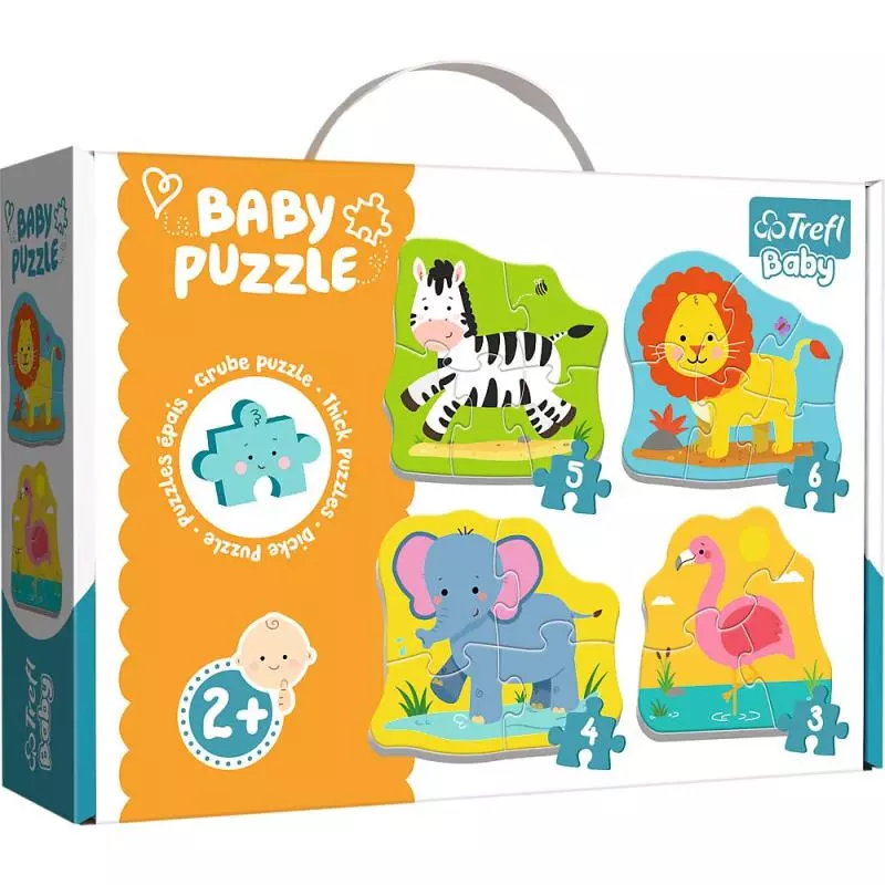 ZWIERZĄTKA NA SAFARI BABY PUZZLE 2+ - Trefl