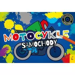 MOTOCYKLE SAMOCHODY KOLOROWANKA Z NAKLEJKAMI 