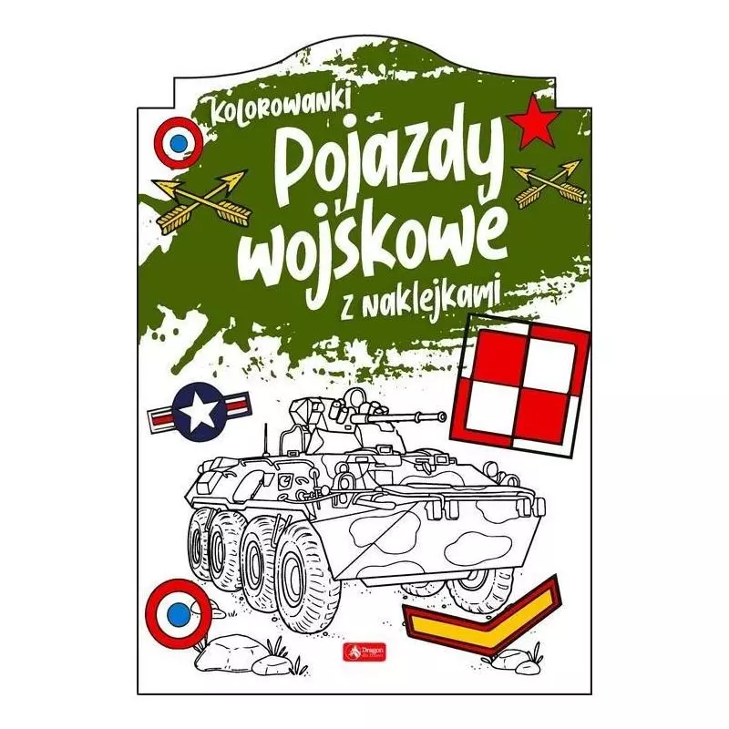 KOLOROWANKI POJAZDY WOJSKOWE Z NAKLEJKAMI