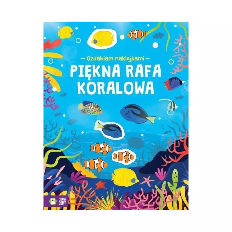 PIĘKNA RAFA KORALOWA OZDABIAM NAKLEJKAMI 