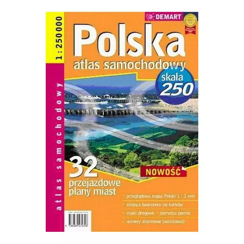 POLSKA PLUS 32 ATLAS SAMOCHODOWY 1 : 250 000 - Demart