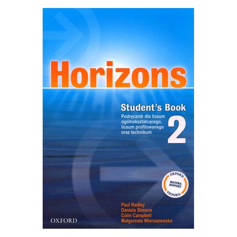 HORIZONS 2 JĘZYK ANGIELSKI PODRĘCZNIK LICEUM TECHNIKUM