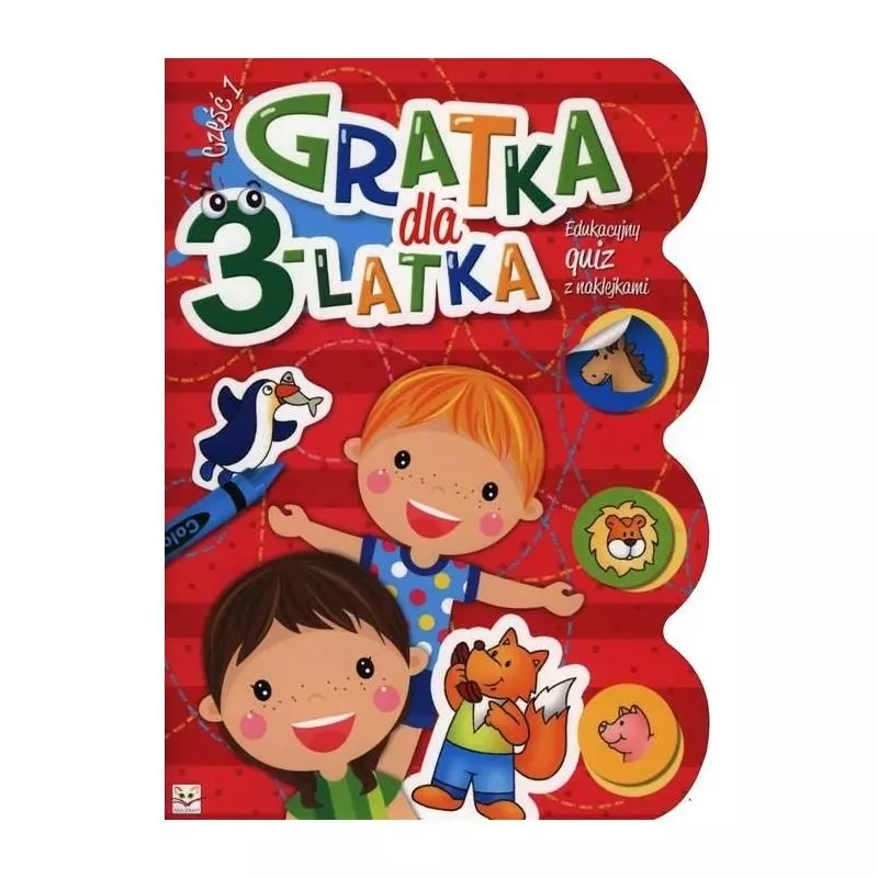 GRATKA DLA 3-LATKA .1 EDUKACYJNY QUIZ Z NAKLEJKAMI