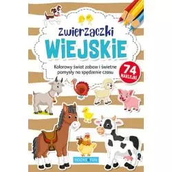 ZWIERZACZKI WIEJSKIE PLUS NAKLEJKI KOLOROWANKA - Books and Fun