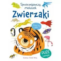 SPOSTRZEGAWCZY MALUSZEK ZWIERZĘTA DUŻE NAKLEJKI