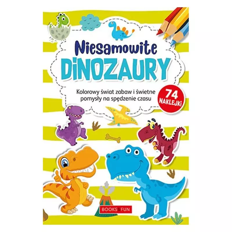 NIESAMOWITE DINOZAURY 74 NAKLEJKI 