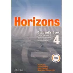 HORIZONS 4 PODRĘCZNIK Paul Radley, Daniela Simons, Colin Campbell - Oxford