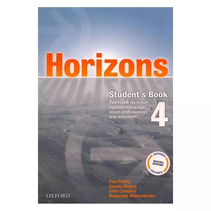 HORIZONS 4 PODRĘCZNIK Paul Radley, Daniela Simons, Colin Campbell - Oxford