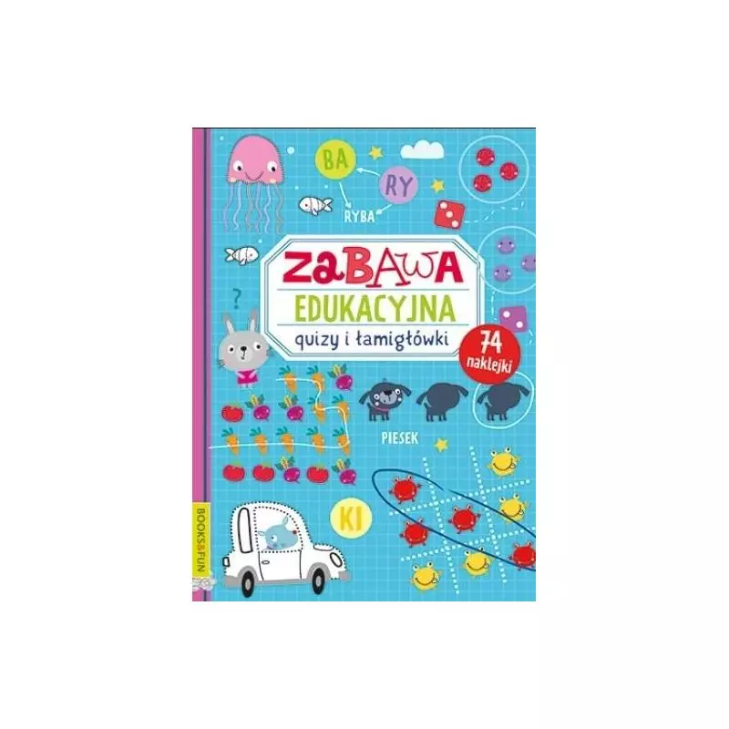 ZABAWA EDUKACYJNA QUIZY I ŁAMIGŁÓWKI 74 NAKLEJKI 