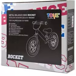 ROWEREK BIEGOWY DZIECIĘCY METALOWY TOYZ ROCKET CZERWONY 3-6 LAT - Caretero