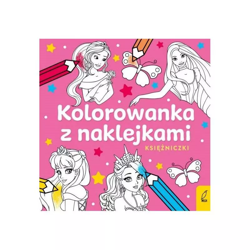 KOLOROWANKA Z NAKLEJKAMI KSIĘŻNICZKI 