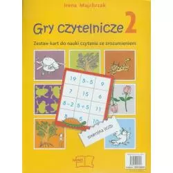 GRY CZYTELNICZE 2 KARTY DO NAUKI CZYTANIA ZE ZROZUMIENIEM Irena Majchrzak