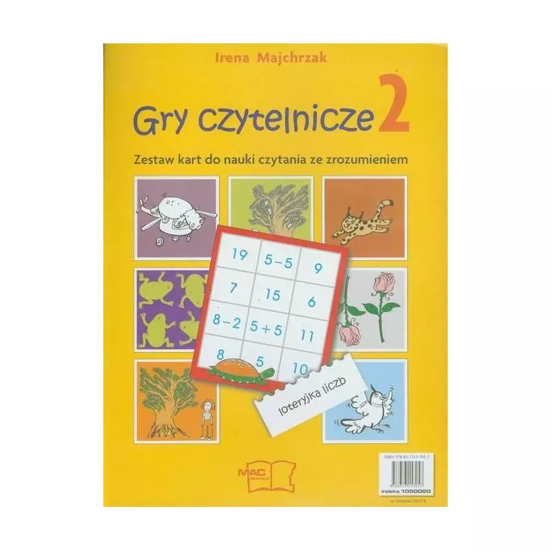 GRY CZYTELNICZE 2 KARTY DO NAUKI CZYTANIA ZE ZROZUMIENIEM Irena Majchrzak