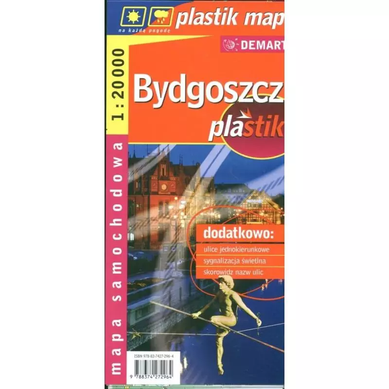 BYDGOSZCZ 1:20 000 PLAN MIASTA LAMINOWANY 