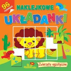 NAKLEJKOWE UKŁADANKI ZWIEZETA EGZOTYCZNE Monika Tomaszewska