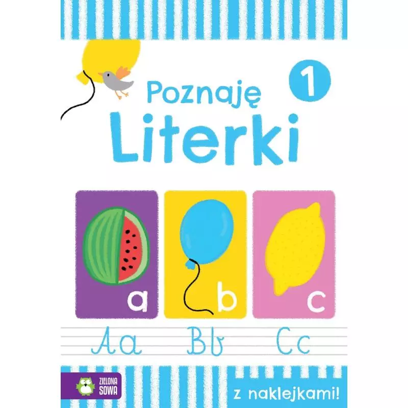 POZNAJĘ LITERKI 1 Z NAKLEJKAMI 4+ - Zielona Sowa
