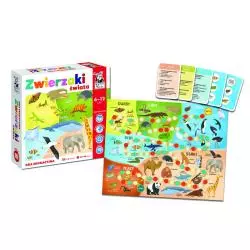 ZWIERZAKI ŚWIATA GRA EDUKACYJNA KAPITAN NAUKA 6-12 LAT - Edgard