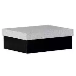 PUDEŁKO OZDOBNE SREBRNE 10 X 10 X 3,5 CM