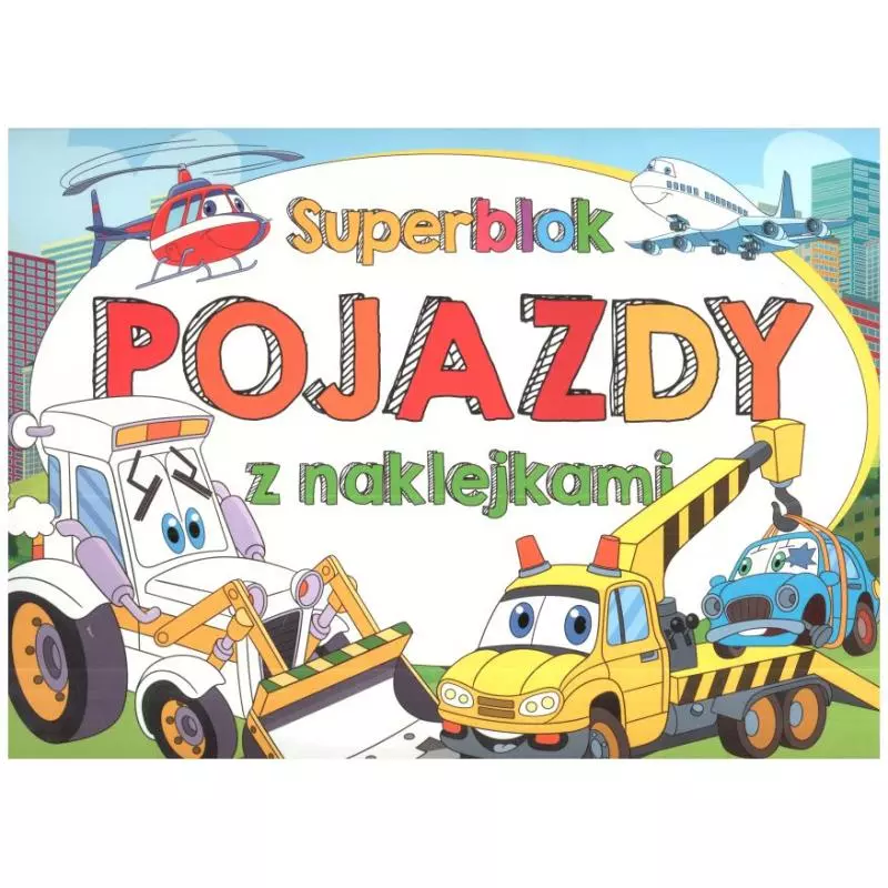 SUPERBLOK POJAZDY Z NAKLEJKAMI 