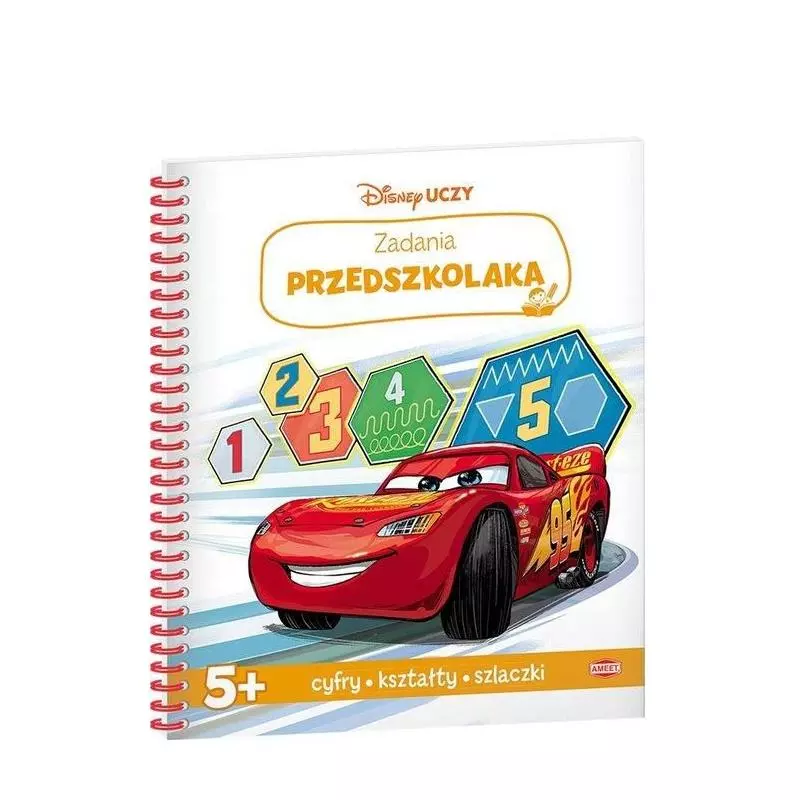 DISNEY UCZY AUTA 3 ZADANIA PRZEDSZKOLAKA 