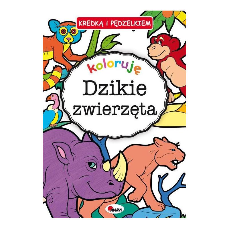 KOLORUJĘ DZIKIE ZWIERZĘTA KREDKĄ I PĘDZELKIEM KOZERA PIOTR