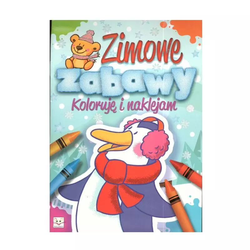 ZIMOWE ZABAWY. KOLORUJĘ I NAKLEJAM 