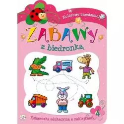 ZABAWY Z BIEDRONKĄ KSIĄŻECZKA EDUKACYJNA Z NAKLEJKAMI 