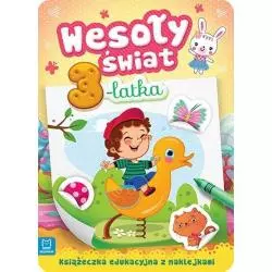 WESOŁY ŚWIAT 3-LATKA ZABAWA Z NAKLEJKAMI