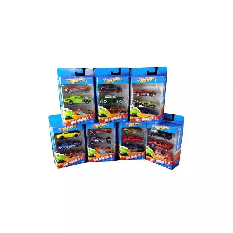 HOT WHEELS SAMOCHODZIKI KOLEKCJONERSKIE 3-PAK 3+ - Mattel HOT WHEELS SAMOCHODZIKI KOLEKCJONERSKIE 3-PAK 3+ - Mattel