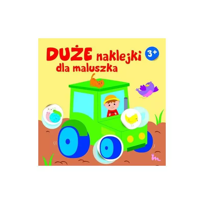 DUŻE NAKLEJKI DLA MALUSZKA 3+ TRAKTOR II