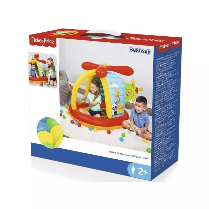 DMUCHANY HELIKOPTER Z PIŁKAMI FISHER PRICE 2+