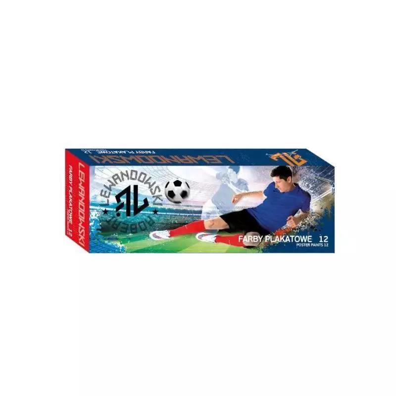 FARBY PLAKATOWE 12 KOLORÓW 20 ML ROBERT LEWANDOWSKI FARBY PLAKATOWE 12 KOLORÓW 20 ML ROBERT LEWANDOWSKI
