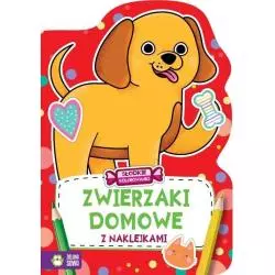 SŁODKIE KOLOROWANKI ZWIERZAKI DOMOWE Z NAKLEJKAMI 4+