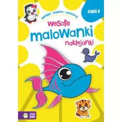 WESOŁE MALOWANKI NAKLEJANKI 4+ - Zielona Sowa