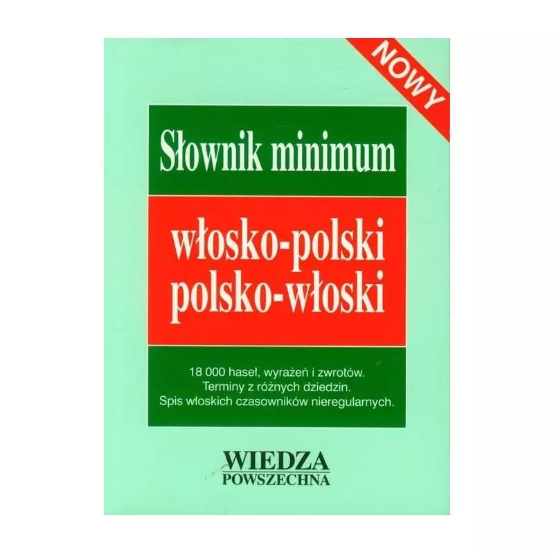 SŁOWNIK MINIMUM WŁOSKO-POLSKI, POLSKO-WŁOSKI.