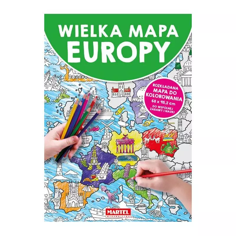 WIELKA MAPA EUROPY - Martel