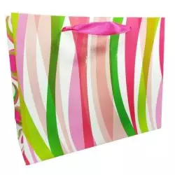 TOREBKA PREZENTOWA KOLOROWE PASKI