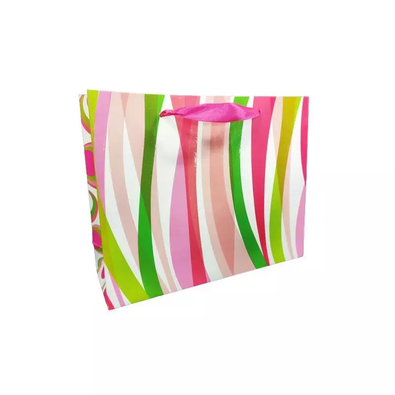 TOREBKA PREZENTOWA KOLOROWE PASKI